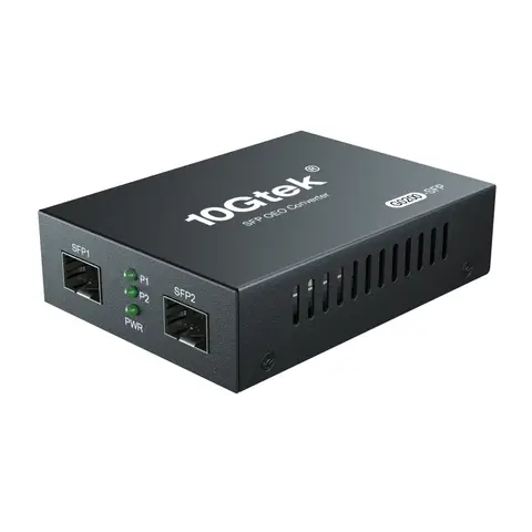 1.25G SFP slots Repeater, SFP to SFP fiber media converter without optical transceiver