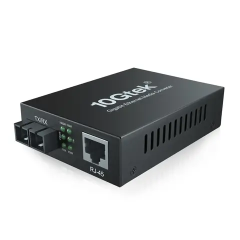 RJ45 & SC Fiber port fiber media converter, 2 ports 1.25G Desktop Fiber Ethernet Switch