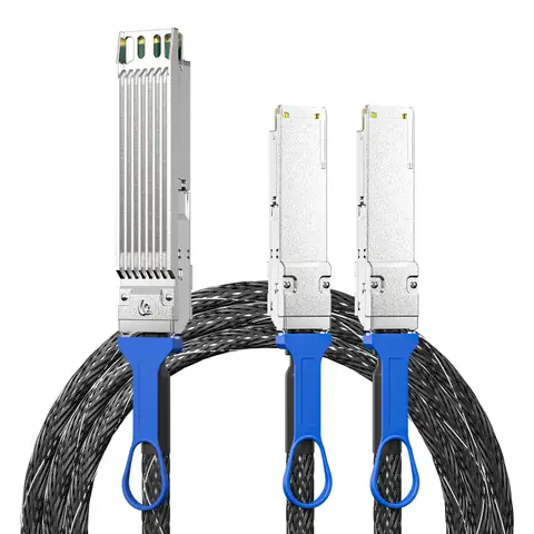 Compatible with 800G OSFP to 2x400G QSFP112 DAC copper cable