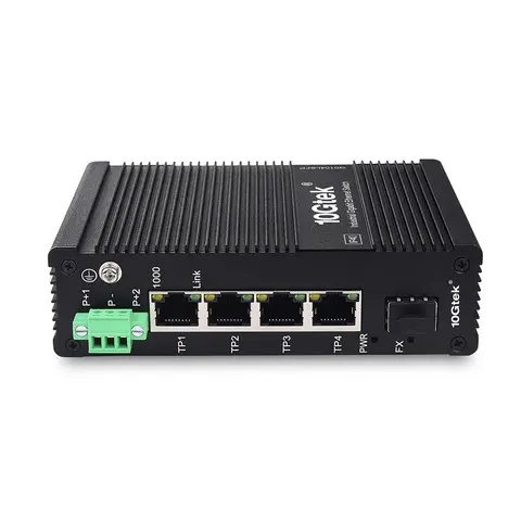 Industrial IP40, 5-Port Gigabit Ethernet Switch, G0104i, DIN-Rail Mount (power supply is not included)