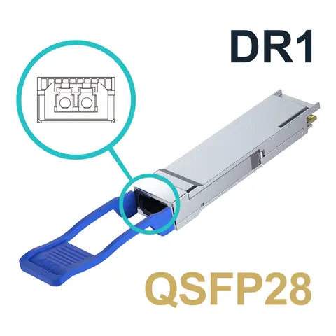 100GbE QSFP28 DR1 optical transceiver, Single-Mode 1310nm, up to 500m