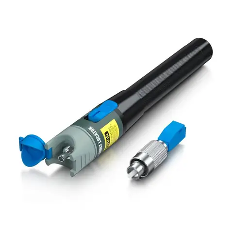 Visual Fault Locator VFL, Red Light Pen 30mW 30 km, Fiber Optic Cable Tester Tools for FC, SC, ST and LC adapter