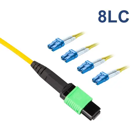 MPO to 8x LC SMF, OS2 (9/125μm) LSZH POLARITY - B Fiber Optic Patch Cable