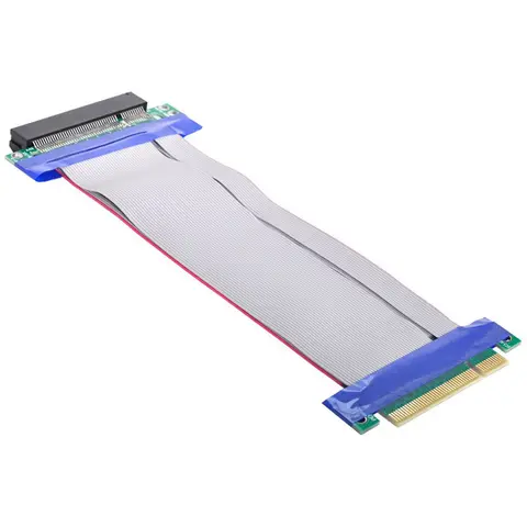 PCIe X8 male to female slot riser card extension ribbon cable 18cm