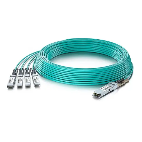 QSFP28 to 4x SFP28 AOC 100G active optical cable OM3 MMF 1~100 meter