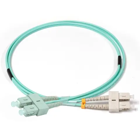 SC to SC, Duplex MMF, OM4 (50/125μm) LSZH Fiber Optic Patch Cable