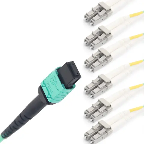 MPO to 12x LC MMF, OM3 (50/125μm) LSZH POLARITY - B Fiber Optic Patch Cable