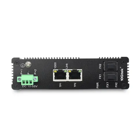 Industrial IP40, 4-Port Gigabit Ethernet Switch, G0202i, DIN-Rail Mount (power supply is not included)