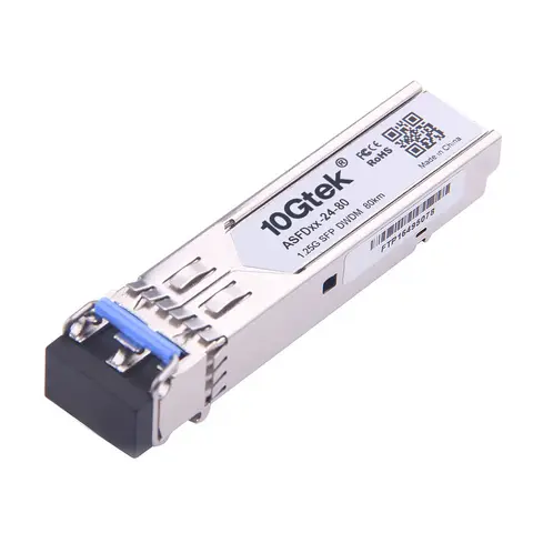 DWDM SFP 80 km 1000Base-ZX 1.25G DOM Dual LC SMF optical transceiver