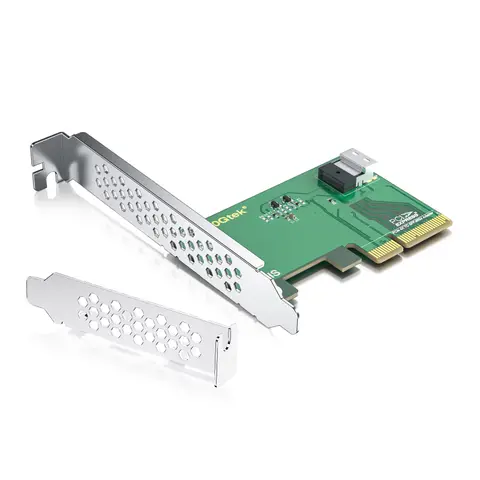 PCIe to SFF-8654 adapter for U.2 NVMe SSD, PCIe4.0 X4, 1x 4i SFF-8654