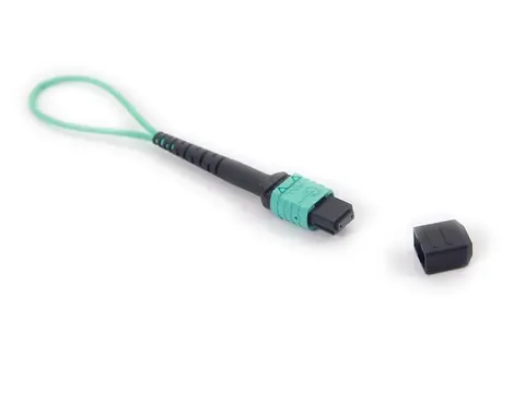 12-core MPO OM3 loopback module Cable for QSFP+ optical transceiver, 2pcs