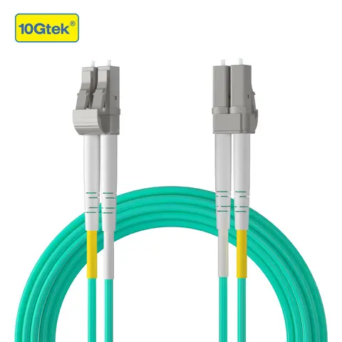 LC to LC, Duplex MMF, OM4 (50/125μm) LSZH Fiber Optic Patch Cable