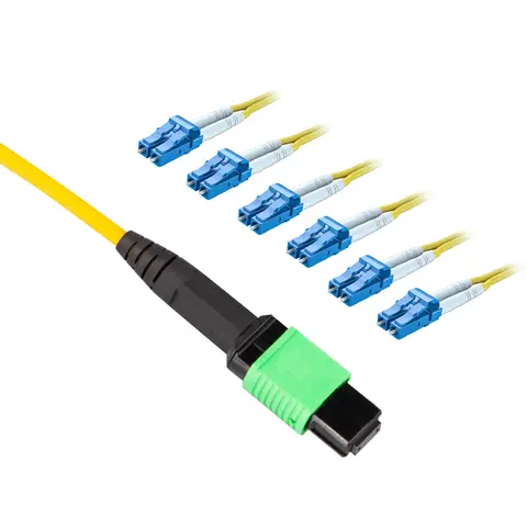 MPO to 12x LC SMF, OS2 (9/125μm) LSZH POLARITY - B Fiber Optic Patch Cable