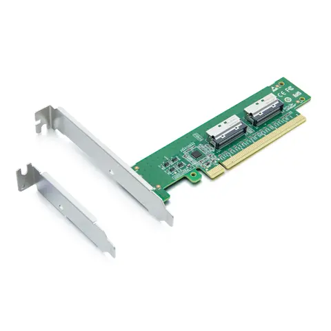 MCIO 74pin 8i to PCIe5.0 X16 Gen5 Male adapter