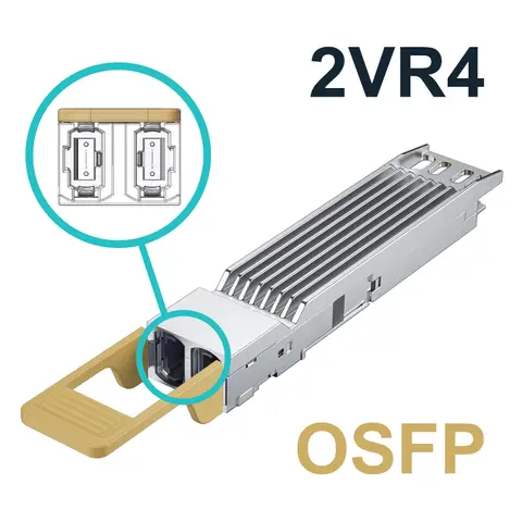800Gb/s Twin-port NDR OSFP SR8 850nm Dual MPO-12/APC, up to 50m