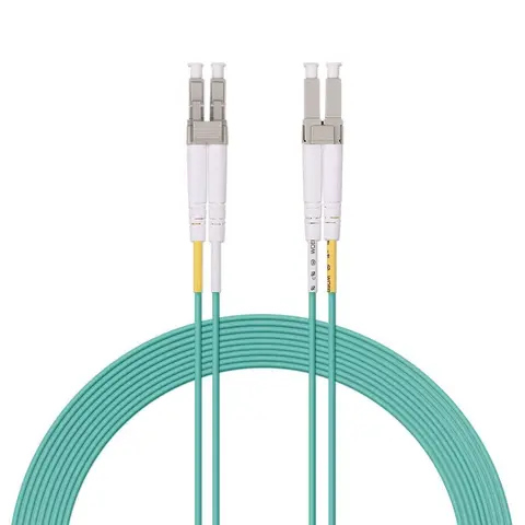 LC to LC, Duplex MMF, OM3 (50/125μm) LSZH Fiber Optic Patch Cable
