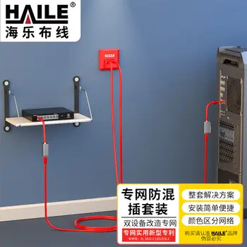 HAILE LAN / WAN isolation conversion kit -port wall plate red HT-SFA2