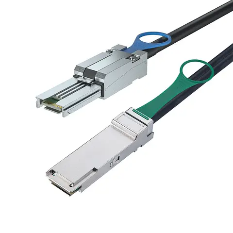 QSFP to SFF-8088 Hybrid Mini SAS copper cable Passive Hybrid Mini SAS Cable 0.5~7 meter