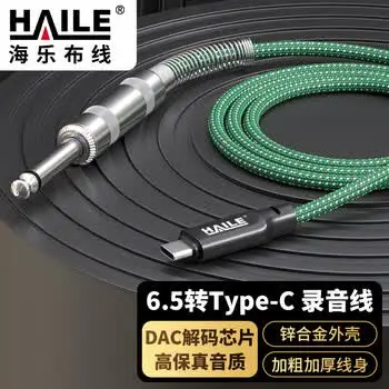 HAILE audio 6.5mm Type-C phone PC laptop 1 m HT-C-6-1M