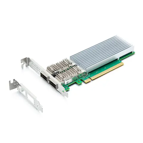 100G NIC, Dual QSFP28 QSFP28 Port, X16 Lane, Intel E810-CAM2 Chip, Compare to Intel E810-CQDA2
