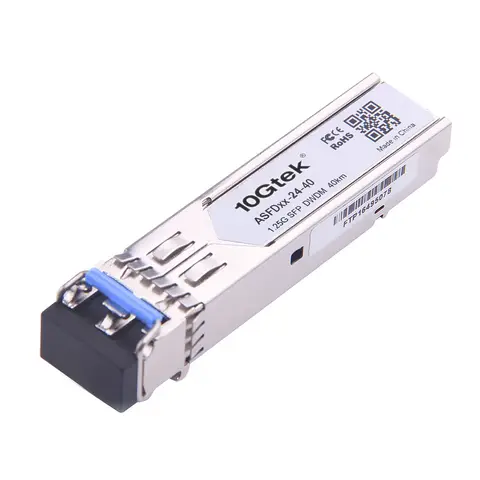 DWDM SFP 40 km 1000Base-EX 1.25G DOM Dual LC SMF optical transceiver