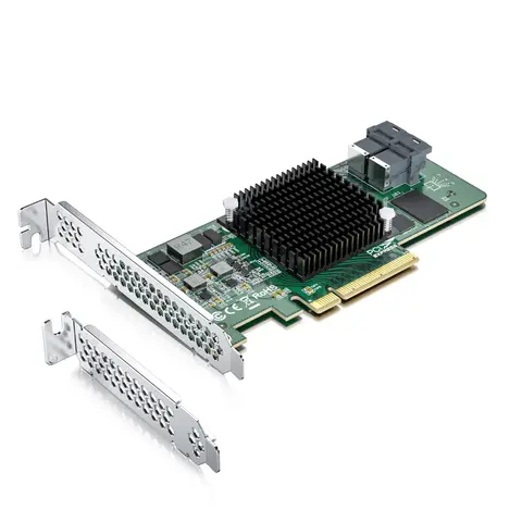 12Gb/s Internal PCIe SAS/SATA HBA, compatible for SAS 9300-8I, IR mode, support RAID