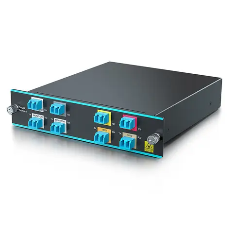 4 Channels Dual LC CWDM MUX/DEMUX 1470~1530nm, Monitor Port, IL<1.75dB | CWDM-OADM4-1= ( )