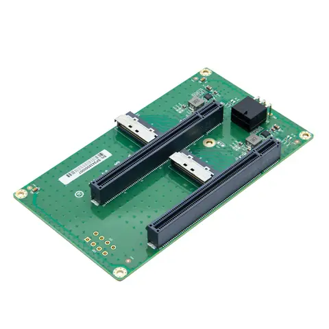 2x MCIO 74pin 8i to PCIe X16 Female adapter X8 for each slot, Gen5 PCIe5.0