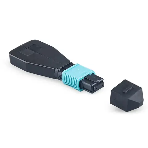 MPO Fiber Optic loopback module adapter for QSFP+ optical transceiver, 12-core MPO, Multimode, OM3 50 / 125μm, Testing Applications or Network restorations, 2pcs