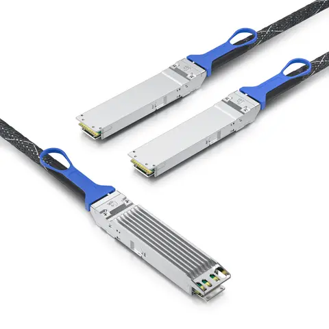 800Gb/s twin-port OSFP to 2x400Gb/s OSFP-RHS DAC, Passive