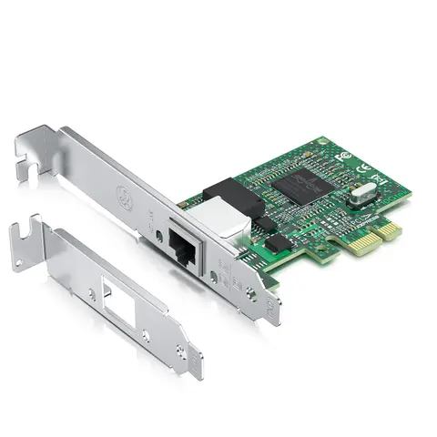 1G NIC, Single RJ-45 Port, X1 Lane, Broadcom BCM5751 Chip, Compare to BCM5751