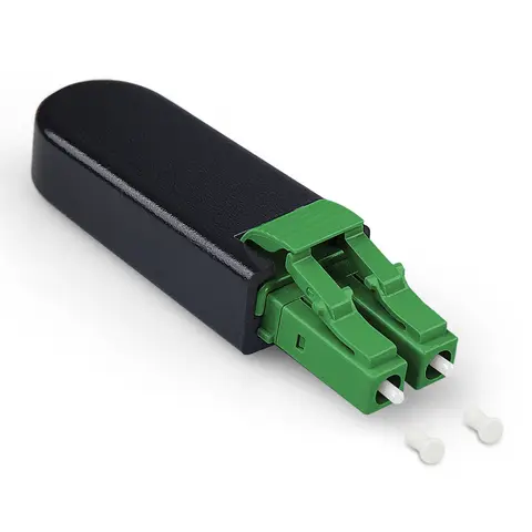 LC / APC Fiber Optic loopback module adapter, LC Connector, Singlemode 9 / 125μm Test Plug for Testing Applications, 10pcs