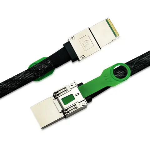 CDFP to CDFP x16 PCIe5.0 Cable Assembly, 85ohm, 29AWG