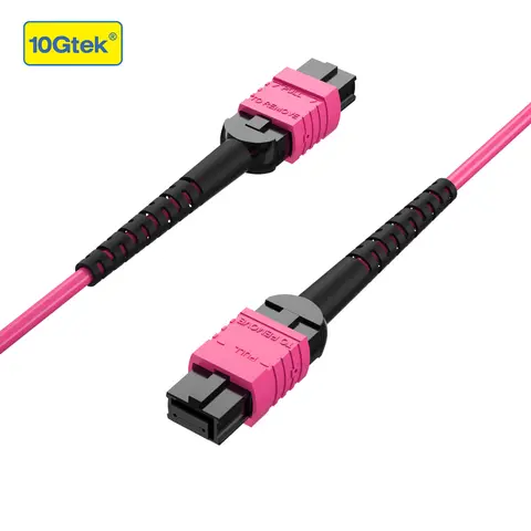 OM4 MPO-12 / APC to MPO-12 / APC, Multimode Straight fiber Cable, for 400G OSFP SR4 and 800G OSFP SR8 optical transceiver, comparable to Nvidia MFP7E10-Nxx