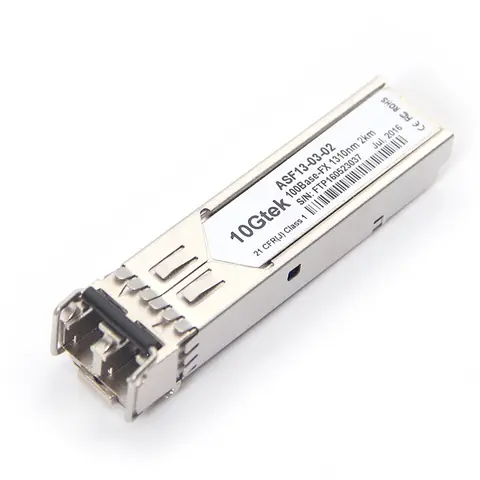 100Base-FX 100~1000Mb / s SFP 1310nm DOM 2 km Dual LC MMF optical transceiver