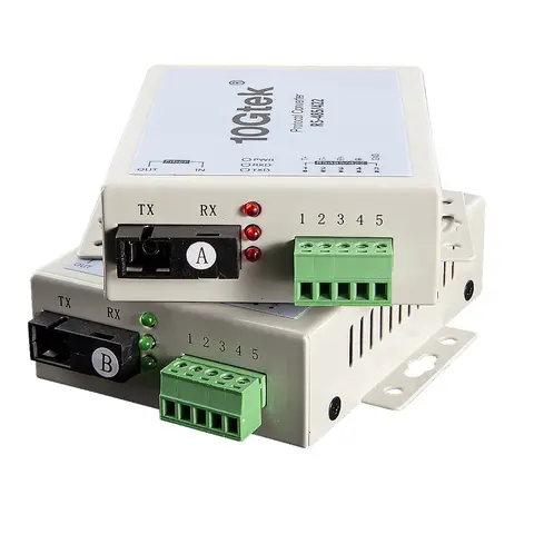 A Pair RS-485 / 422 to 155M SC Fiber Protocol converter, SMF, 1310nm, 20 km