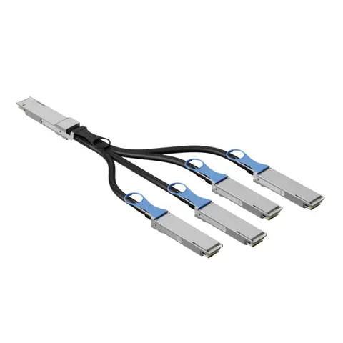 200G QSFP-DD to 4x QSFP28 copper cable Passive DAC, 0.5~3 meter