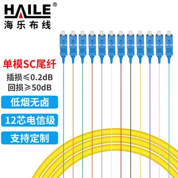 HAILE SC carrier-grade single-mode 12-core bundled pigtail adapter / flange ODF patch panel dedicated 12SC-S1.5