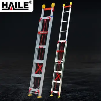 HAILE telescopic height-adjustable engineering ladder single-sided straight ladder 4 m aluminum alloy TZ-04