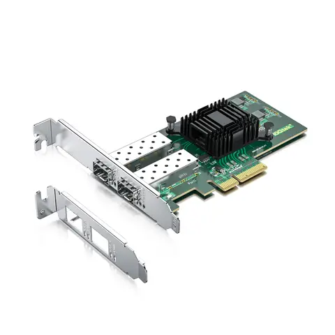 1G NIC, Dual SFP Port, X4 Lane, Intel I350 Chip, Compare to I350-F2