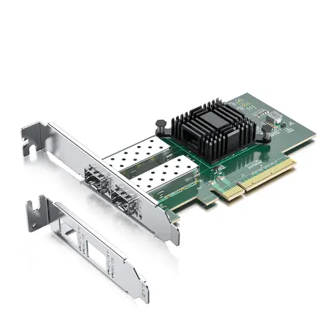 10G NIC, Dual SFP+ Port, X8 Lane, 82599ES-LR Controllers, Compare to Intel E10G42BTDA X520-DA2
