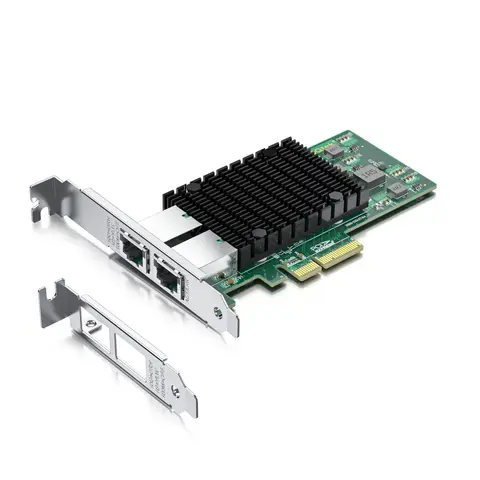 10G NIC, Dual RJ-45 Port, X4 Lane, Intel ELX550AT Controllers, Compare to Intel X550-T2